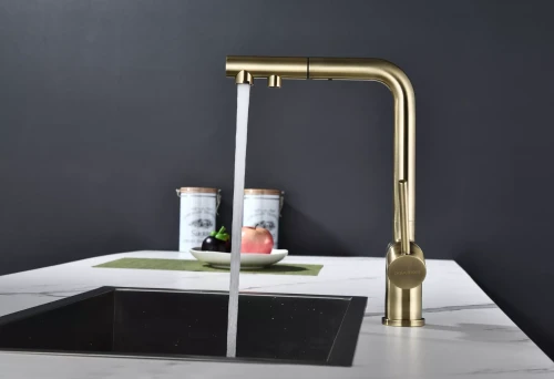 Смеситель SERPENTINE с подключением к фильтру для воды Бронза BR