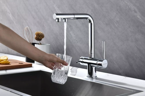 Смеситель SERPENTINE с подключением к фильтру для воды Хром CR