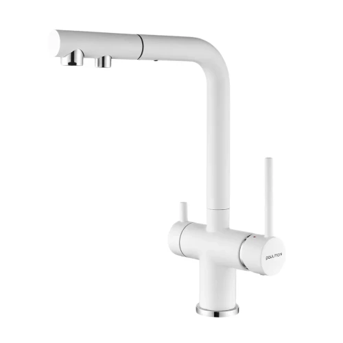 Смеситель SERPENTINE с подключением к фильтру для воды Белый матовый WH