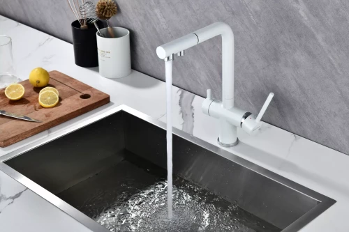 Смеситель SERPENTINE с подключением к фильтру для воды Белый матовый WH