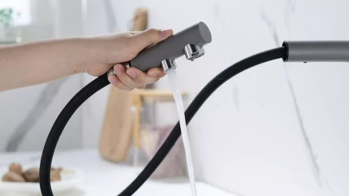 Смеситель SERPENTINE с подключением к фильтру для воды Серый металлик