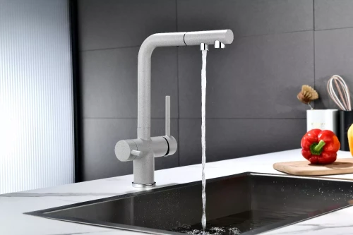 Смеситель SERPENTINE с подключением к фильтру для воды Серый GR