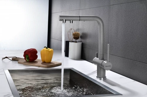 Смеситель SERPENTINE с подключением к фильтру для воды Графит DG