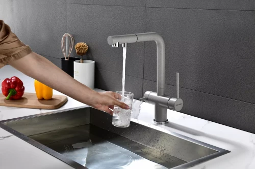 Смеситель SERPENTINE с подключением к фильтру для воды Графит DG