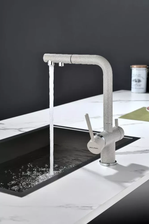 Смеситель SERPENTINE с подключением к фильтру для воды бежевый