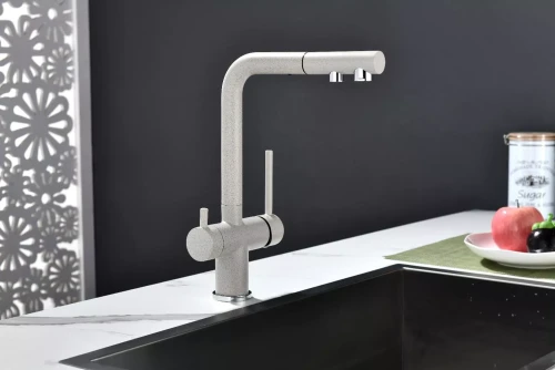 Смеситель SERPENTINE с подключением к фильтру для воды бежевый