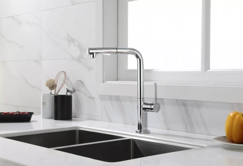 Смеситель Paulmark Neo латунный с поворотным изливом Хром CR