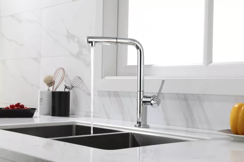 Смеситель Paulmark Neo латунный с поворотным изливом Хром CR