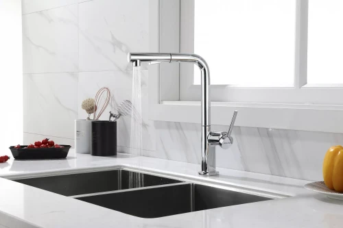 Смеситель Paulmark Neo латунный с поворотным изливом Хром CR