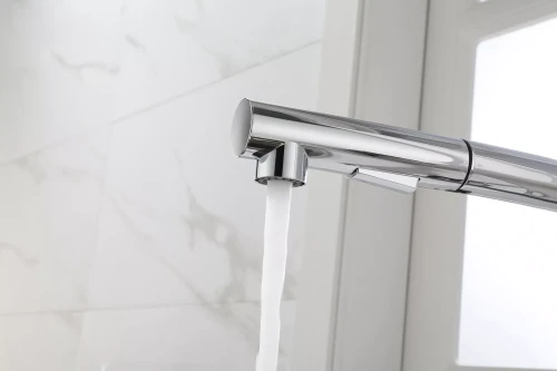 Смеситель Paulmark Neo латунный с поворотным изливом Хром CR