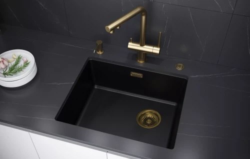 Кухонная мойка LUMI 55 UNI-SKEW черный