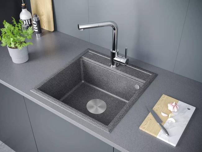 Кухонная мойка STEPIA 50 врезная из искусственного гранита