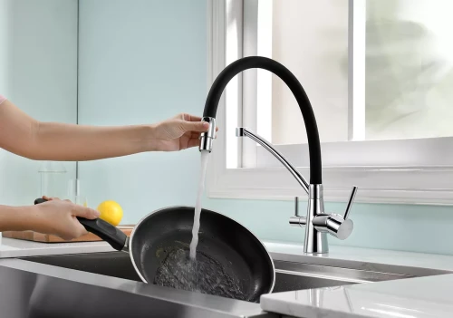 Смеситель Paulmark Siegen однорычажный с гибким шлангом Хром CR