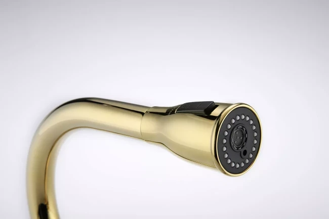 Смеситель латунный LANGE с подключением к фильтру для воды с выдвижной лейкой