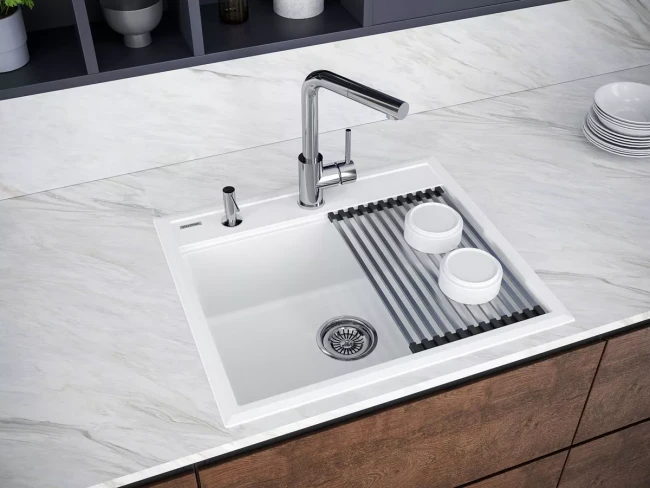 Кухонная мойка STEPIA 60 врезная из искусственного гранита