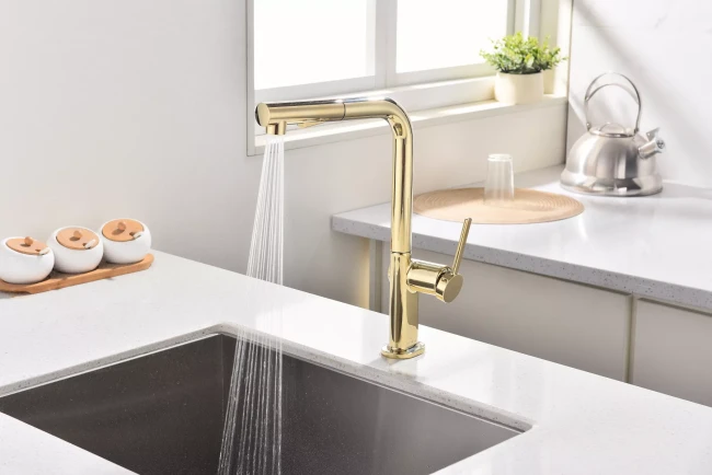 Смеситель Paulmark Neo латунный с поворотным изливом