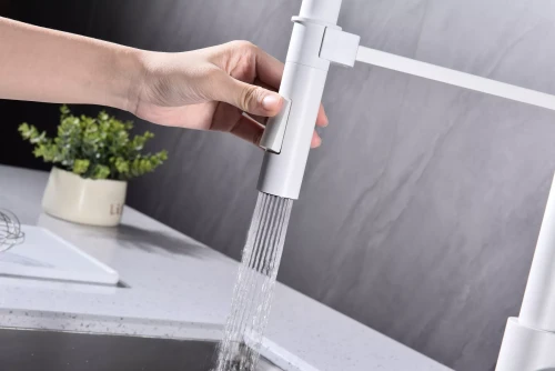 Смеситель Paulmark Halt поворотный Белый матовый WH