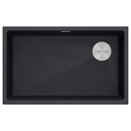 Кухонная мойка LUMI 74 UNI-SKEW из искусственного гранита прямоугольная Антрацит