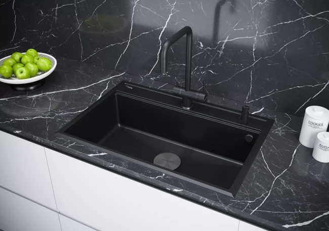 Кухонная мойка STEPIA 80 врезная из искусственного гранита