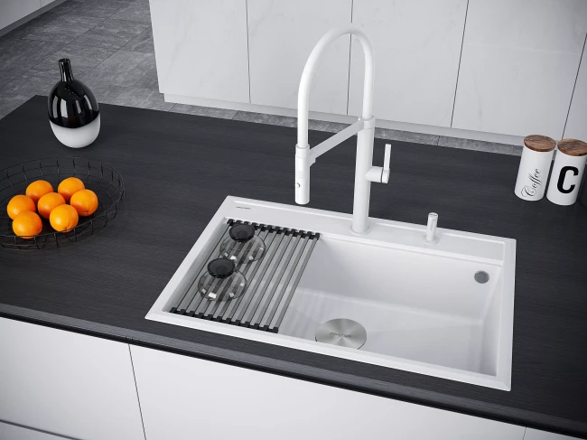 Кухонная мойка STEPIA 80 врезная из искусственного гранита