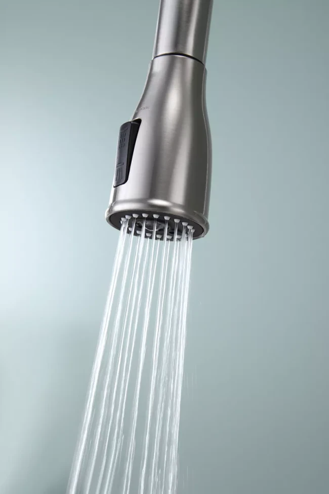 Смеситель латунный LANGE с подключением к фильтру для воды с выдвижной лейкой