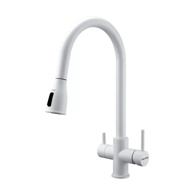 Смеситель латунный LANGE с подключением к фильтру для воды с выдвижной лейкой