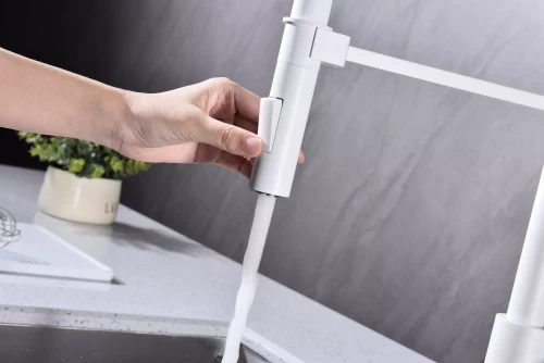 Смеситель Paulmark Halt поворотный Белый матовый WH