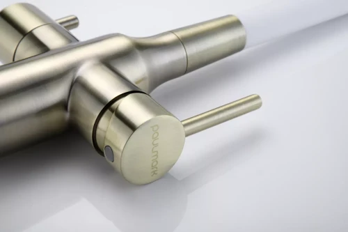 Смеситель Paulmark Salix с гибким изливом Бронза / белый