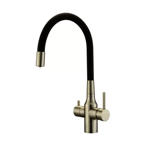 Смеситель Paulmark Salix с гибким изливом Бронза BR