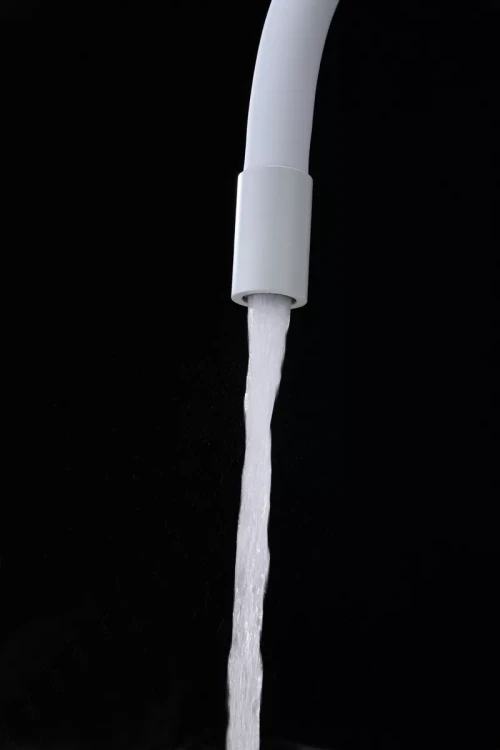 Смеситель Paulmark Salix с гибким изливом Белый матовый WH