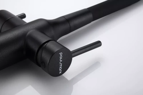 Смеситель Paulmark Salix с гибким изливом черный