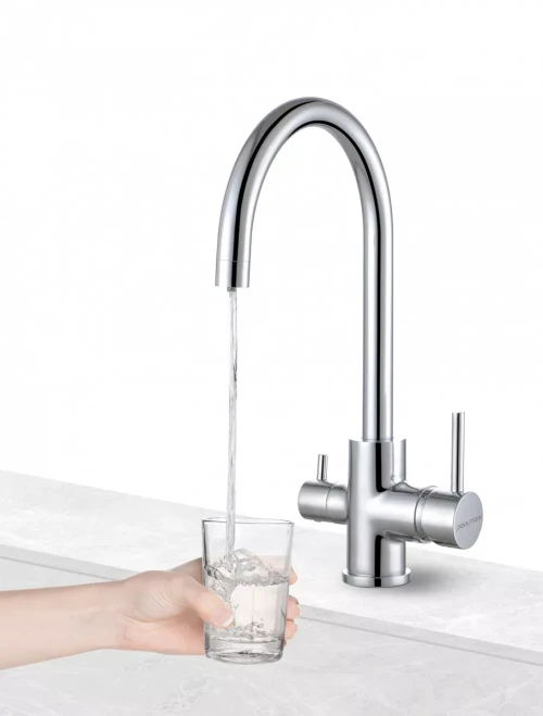 Смеситель Paulmark Essen с подключением к фильтру для воды Вороненая сталь GM