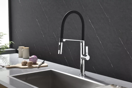 Смеситель Paulmark Barrel с гибким изливом Хром CR