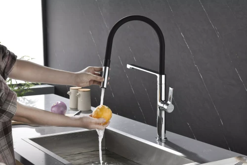 Смеситель Paulmark Barrel с гибким изливом Хром CR