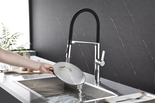 Смеситель Paulmark Barrel с гибким изливом Хром CR