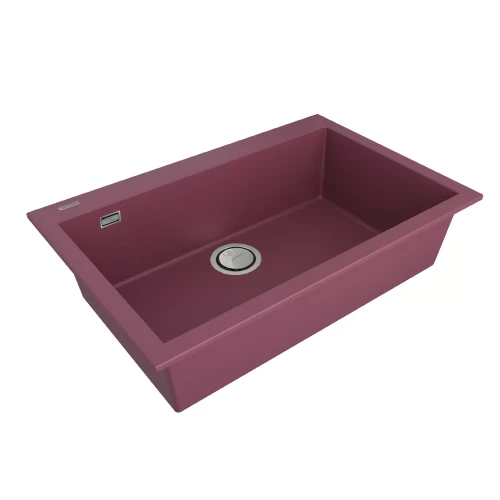Кухонная мойка DECORATION 76 врезная из искусственного камня Merlot