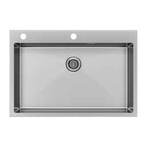Кухонная мойка KRONER-EDGE 75 врезная из нержавеющей стали
