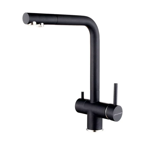 Смеситель с подключением к фильтру для воды Paulmark Skalen черный