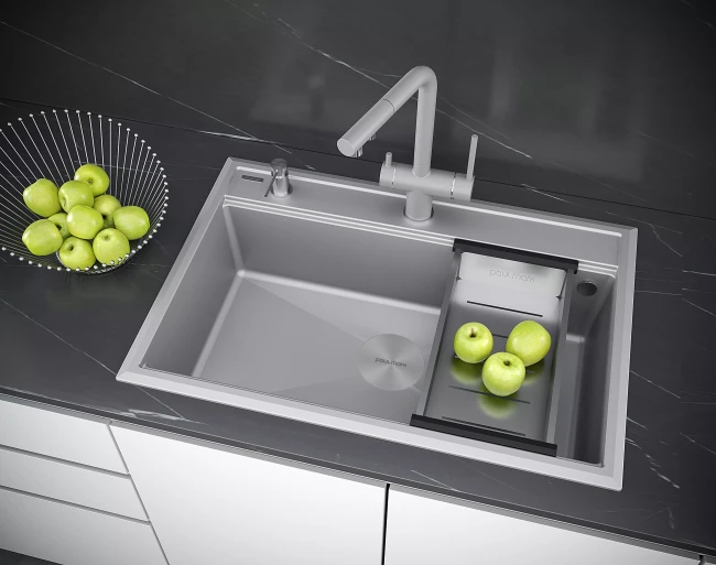 Кухонная мойка STEPIA 50 врезная из искусственного гранита