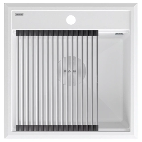 Кухонная мойка STEPIA 50 врезная из искусственного гранита Белый матовый WH