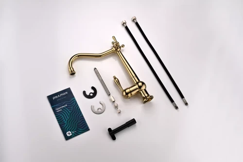 Смеситель в стиле ретро Paulmark Retro Золото G