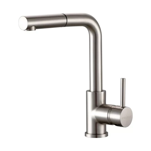 Смеситель Paulmark Kassel с выдвижным изливом Брашированная сталь