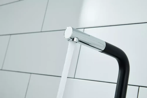 Смеситель Paulmark Kassel с выдвижным изливом Антрацит