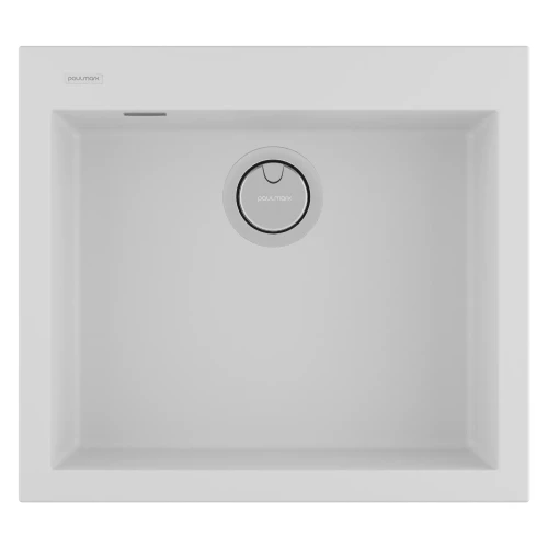 Кухонная мойка DECORATION 56 из искусственного камня Белый матовый WH