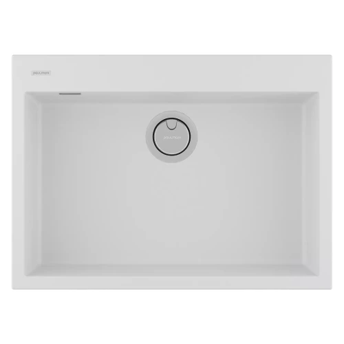 Кухонная мойка DECORATION 69 из искусственного камня Белый матовый WH