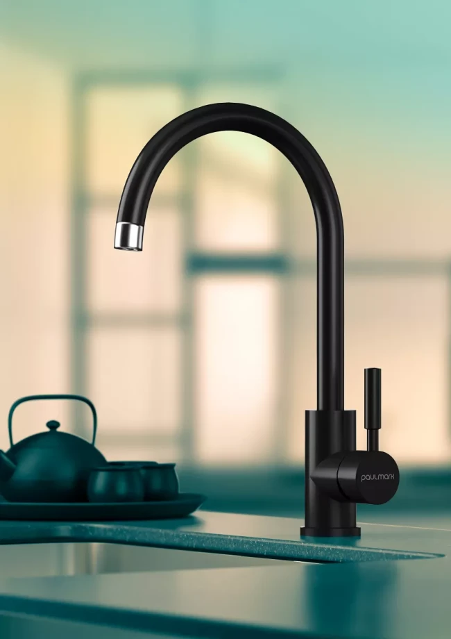 Смеситель Paulmark Holstein с высоким поворотным изливом Смеситель Paulmark Holstein с высоким поворотным изливом