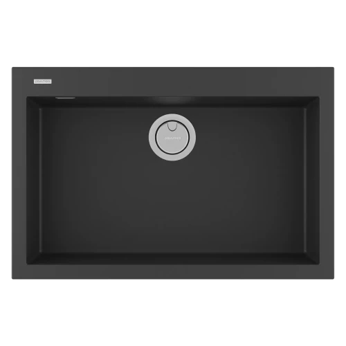 Кухонная мойка DECORATION 76 врезная из искусственного камня Anthracite