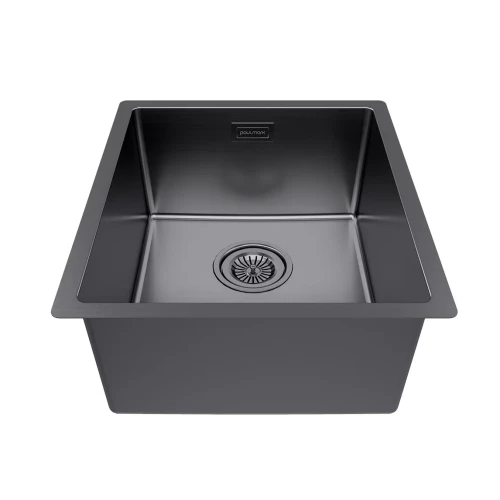 Кухонная мойка LASSAN 38 UNI из нержавеющей стали Вороненая сталь GM