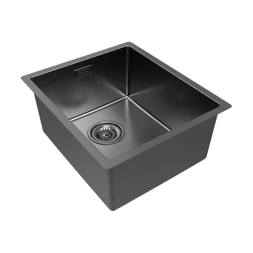 Кухонная мойка LASSAN 38 UNI из нержавеющей стали Вороненая сталь GM