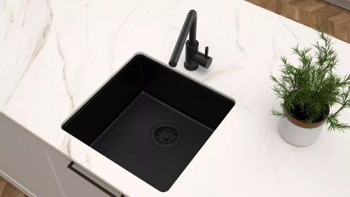 Кухонная мойка LASSAN 44 UNI из нержавеющей стали Матовый черный